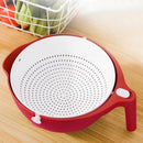 Escorredor Giratório de Dupla Camada – Prático e Funcional