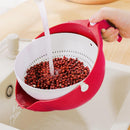 Escorredor Giratório de Dupla Camada – Prático e Funcional