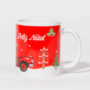 Caneca de Natal FELIZ NATAL Pai Natal