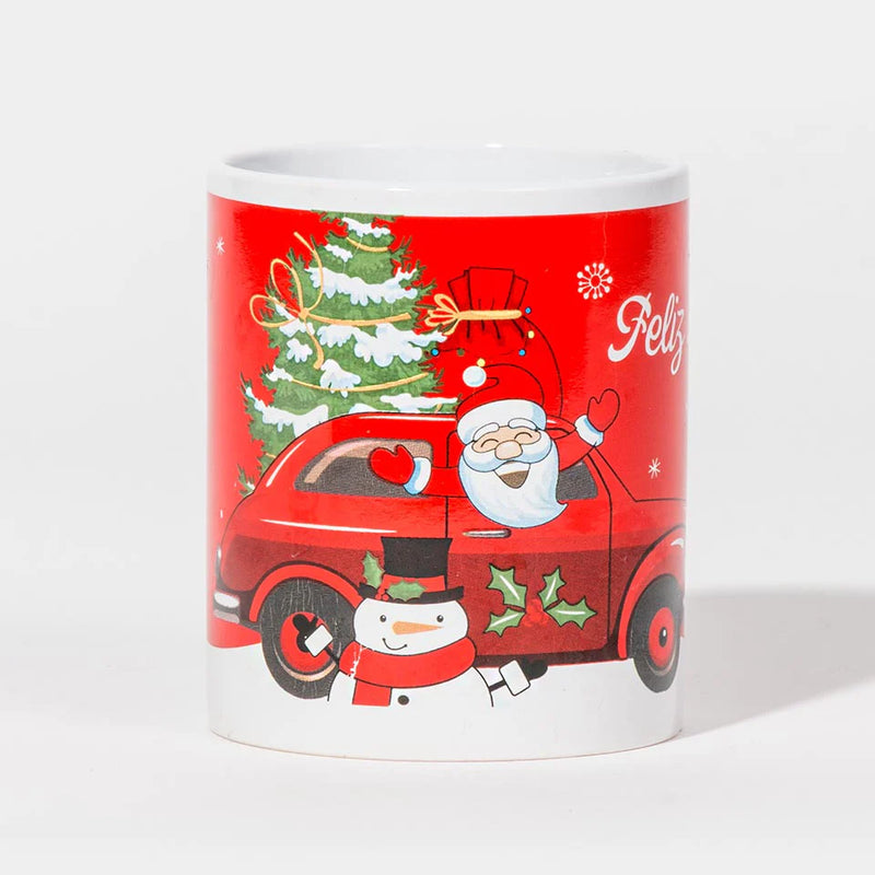 Caneca de Natal FELIZ NATAL Pai Natal