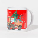 Caneca de Natal FELIZ NATAL Pai Natal na Carrinha