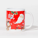 Caneca de Natal FELIZ NATAL Bonecos de Neve