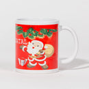 Caneca de Natal FELIZ NATAL Azevinhos