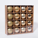 Conjunto 16 Bolas de Natal Douradas D8cm