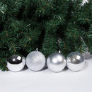 Conjunto de 16 Bolas de Natal Prateadas D6cm
