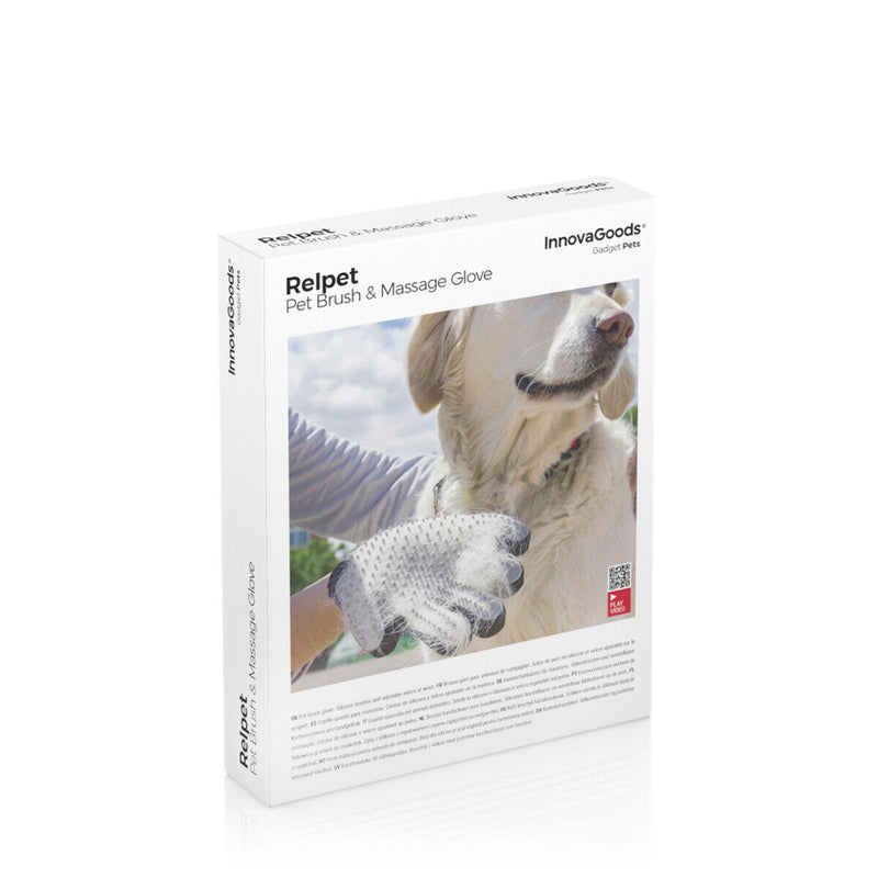 Luva para Escovar e Massagear Animais de Estimação Relpet InnovaGoods®