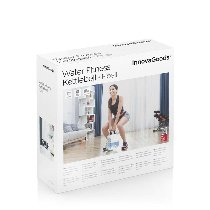 Kettlebell de Água para Treino Fitness com Guia de Exercícios Fibell InnovaGoods®