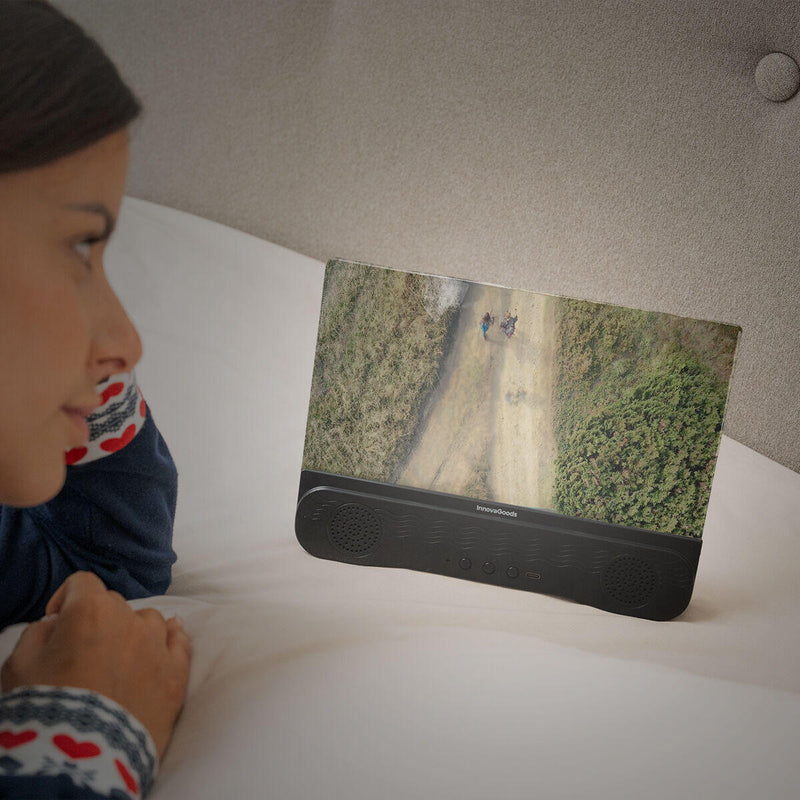 Amplificador de Ecrã para Telemóveis com Altifalante Recarregável Screenier InnovaGoods®