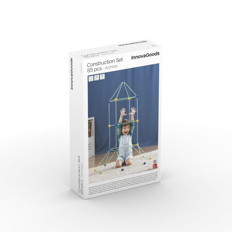 Kit de Construção de Fortes para Crianças Archikitt InnovaGoods® (85 Peças)