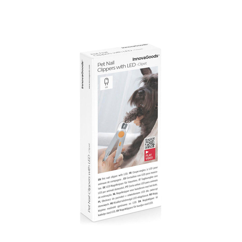 Cortador de Unhas com LED para Animais de Estimação Clipet InnovaGoods®