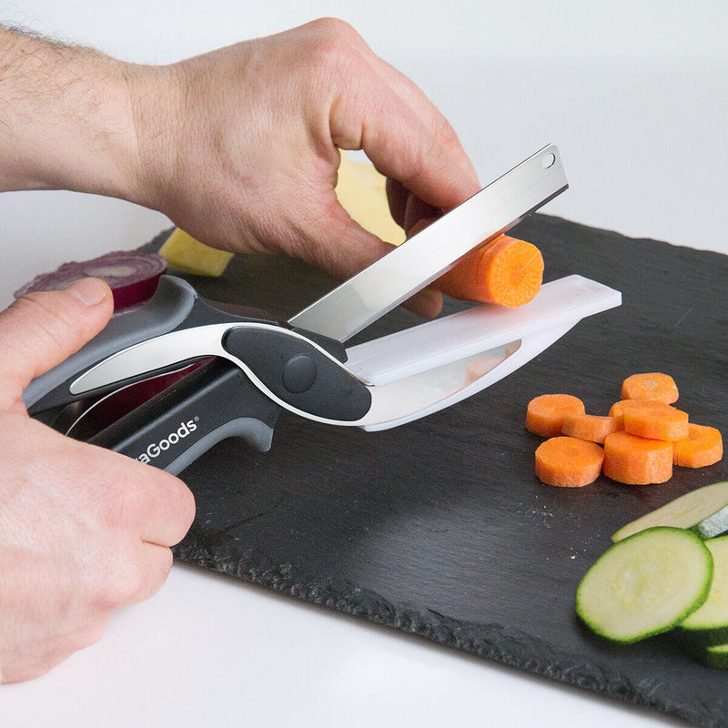 Tesoura-Faca com Mini Tábua de Cortar Integrada Scible InnovaGoods®