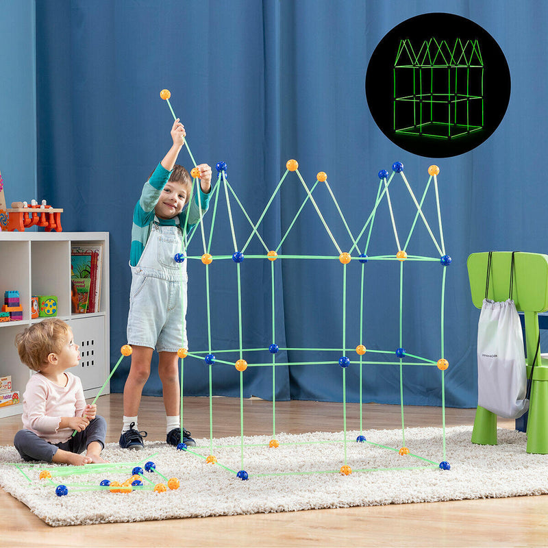 Kit de Construção de Fortes para Crianças Builkitt InnovaGoods® (155 Peças)