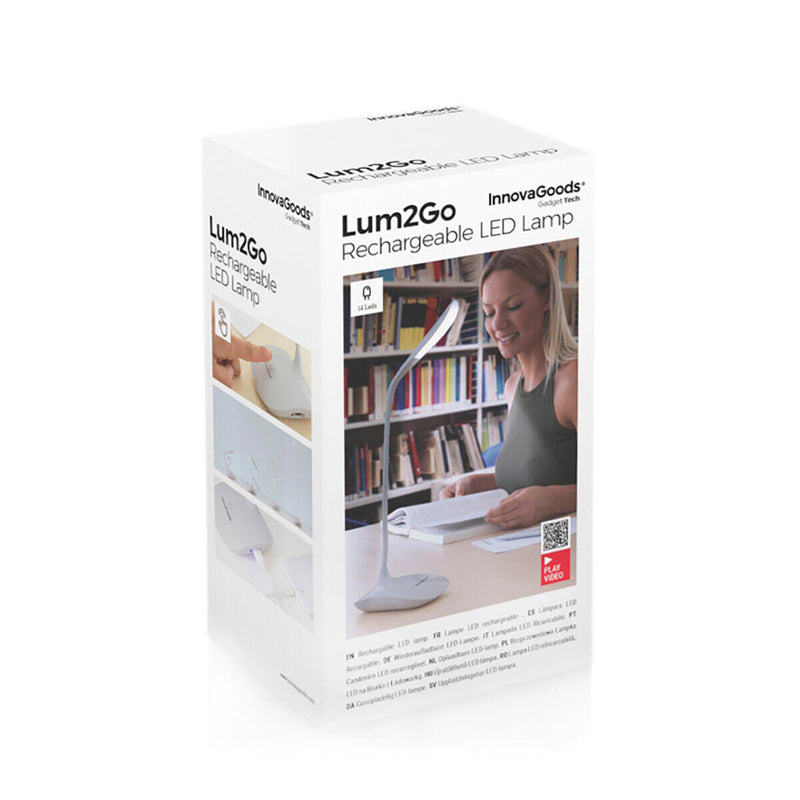 Lámpara LED de Mesa Recargable Táctil Lum2Go InnovaGoods®