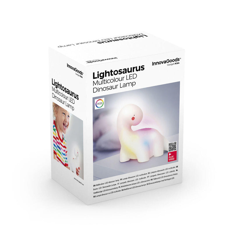 Candeeiro Dinossauro LED Multicolorido Lightosaurus InnovaGoods®