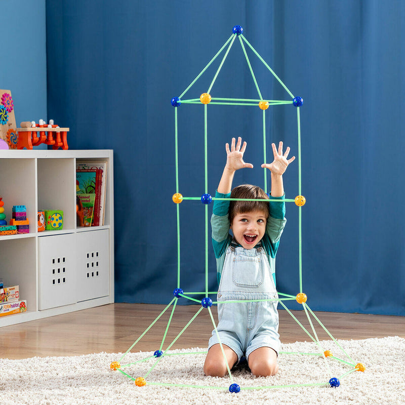 Kit de Construção de Fortes para Crianças Builkitt InnovaGoods® (155 Peças)