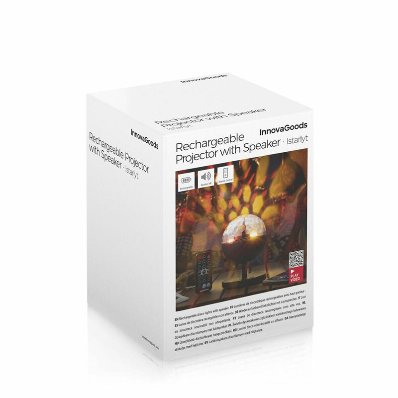 Projetor LED Recarregável com Altifalante Istarlyt InnovaGoods®