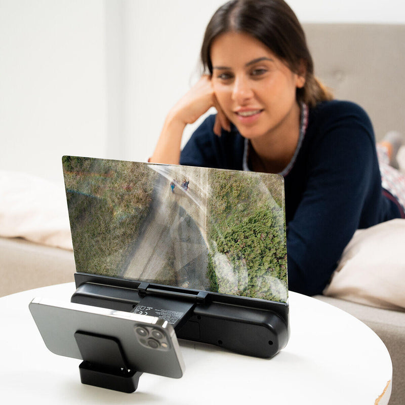 Amplificador de Ecrã para Telemóveis com Altifalante Recarregável Screenier InnovaGoods®