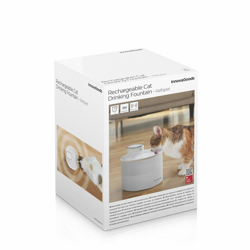 Fonte para Gatos Recarregável com Sensor Refopet InnovaGoods®