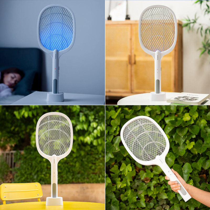 Raquete Elétrica Mata-Insetos Recarregável com Luz UV 2 em 1 Elecfly InnovaGoods®