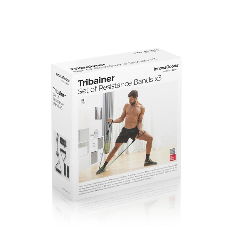 Set de Bandas de Resistência Tribainer InnovaGoods® – 3 Unidades